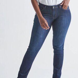Duer Performance Denim Mid Rise Slim Straight